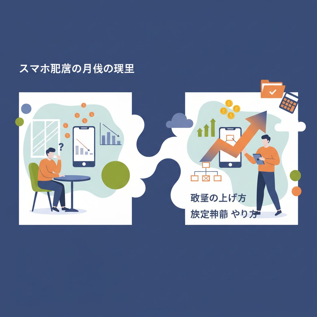 スマホ副業の月収の現実と収益の上げ方